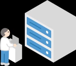 データベース管理のイラスト