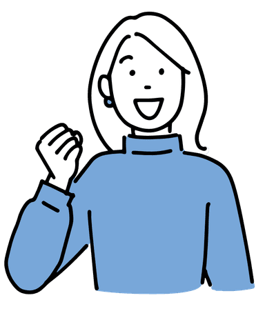 喜んでいる女性