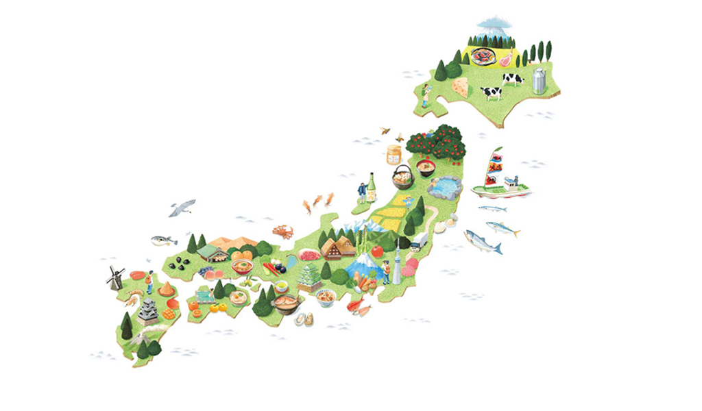 地元の日本地図