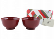木曽漆器茶碗の外観