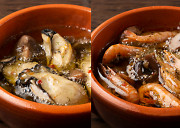 レンジで簡単調理！ 小えびと牡蠣のアヒージョセット