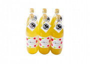 【ふじ】3品種飲み比べ　りんご果汁100％ジュースの外観