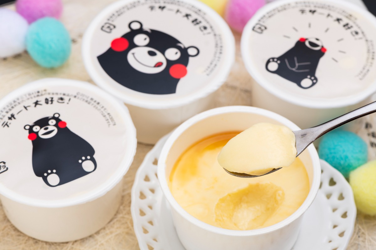 くまモンの牛乳プリン 2