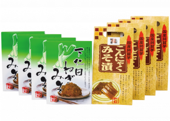 こんにゃくみそ漬と下仁田ねぎみそセット