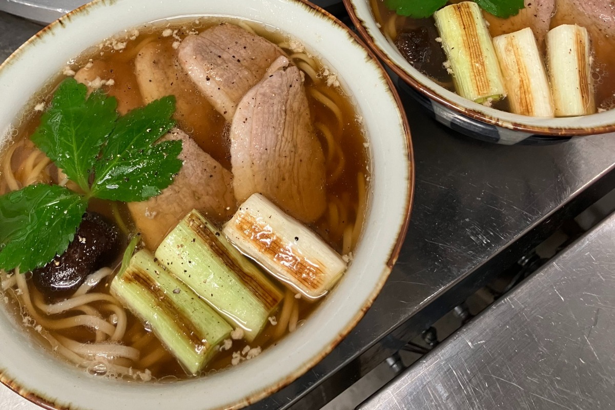 京鴨の鴨南蛮そば2食※店舗打ちたて冷凍生麺 2