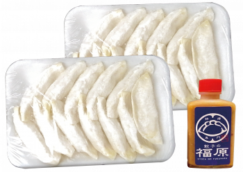 萩むつみ豚餃子と「福原」特製ブレンド味噌