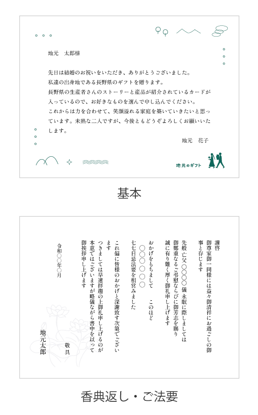 メッセージカード